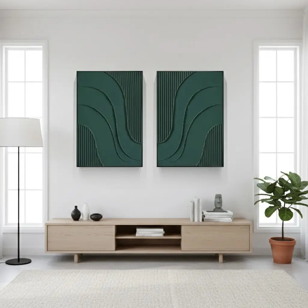 Abstract Tranquility Set of 2 #P149 ArtiQuo