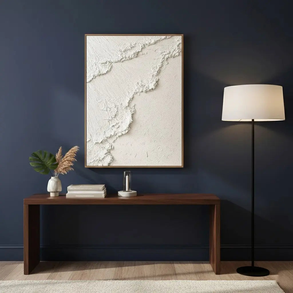 Beige Minimalist Textured Wall Art #P14 ArtiQuo