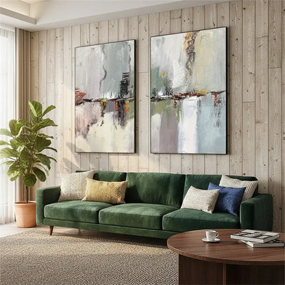 Abstract Painting Set of 2 #PB150 ArtiQuo