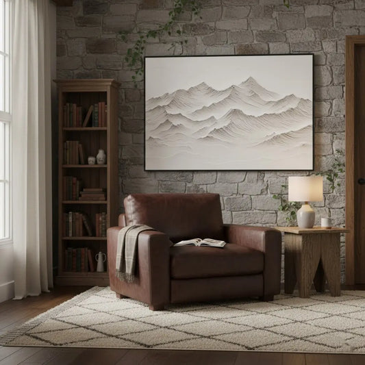 Plaster Art Minimalist Textured Painting #P152 ArtiQuo
