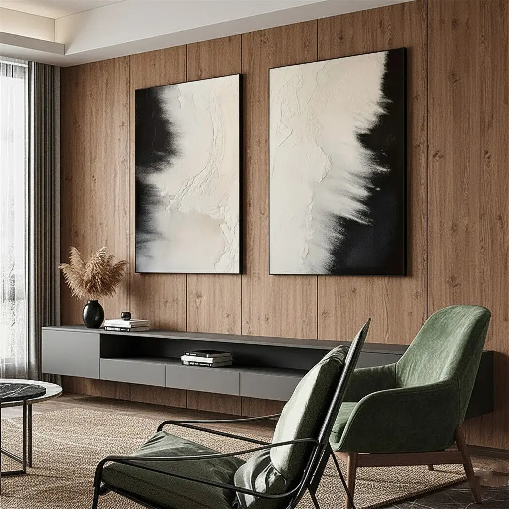 Abstract Painting Set of 2 #PB154 ArtiQuo