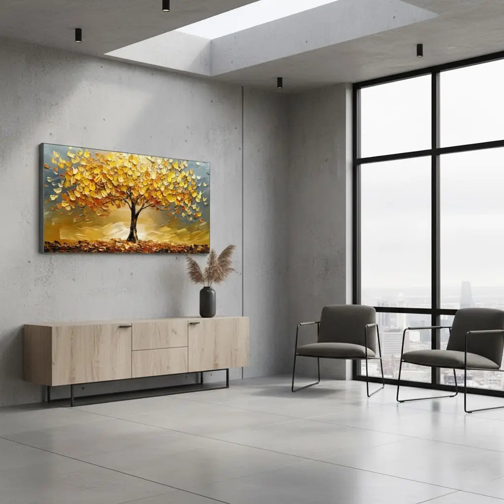Flower And Tree Painting #P155 ArtiQuo