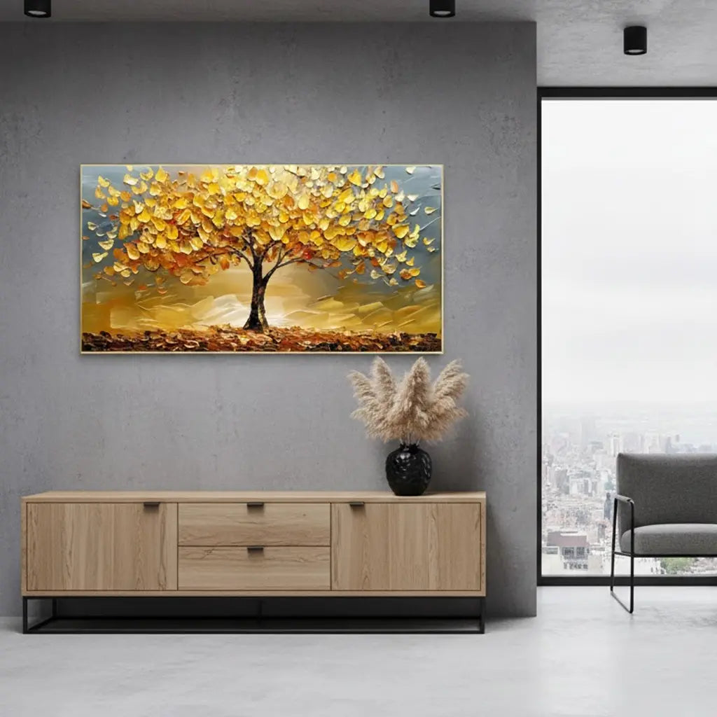 Flower And Tree Painting #P155 ArtiQuo