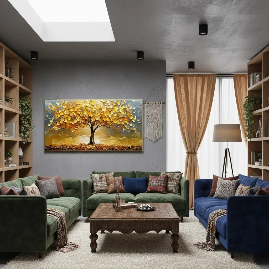 Flower And Tree Painting #P155 ArtiQuo