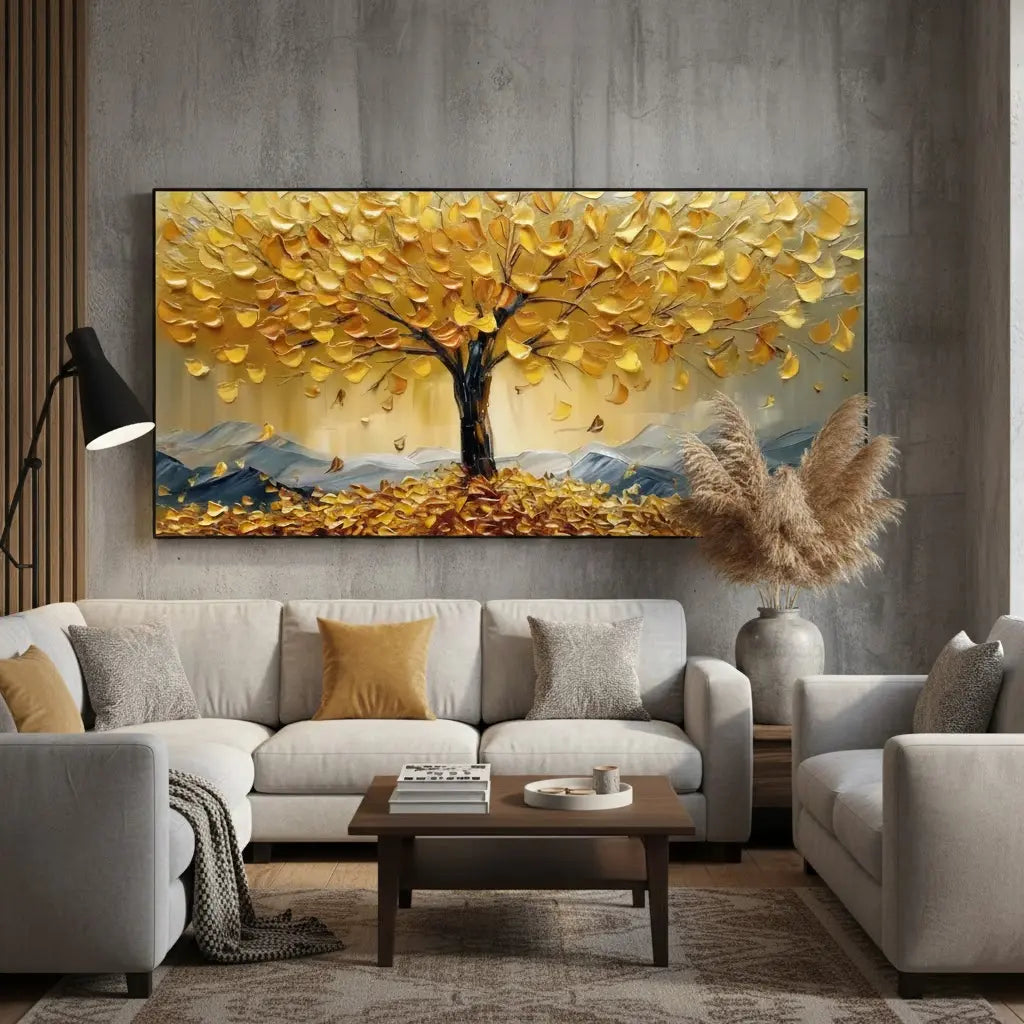 Flower And Tree Painting #P156 ArtiQuo
