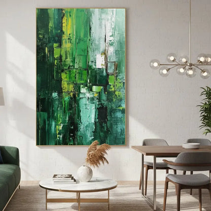Blue & Green Abstract #P159 ArtiQuo