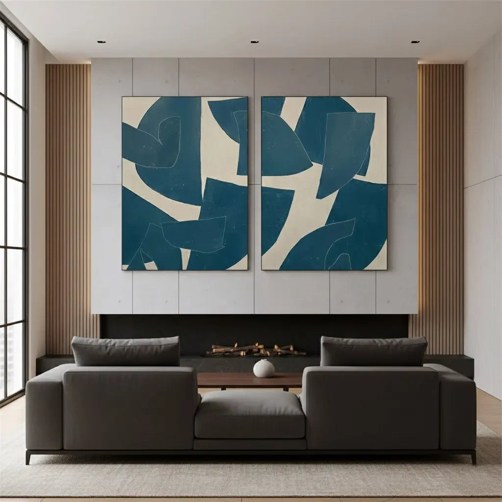 Abstract Painting Set of 2 #PB15 ArtiQuo