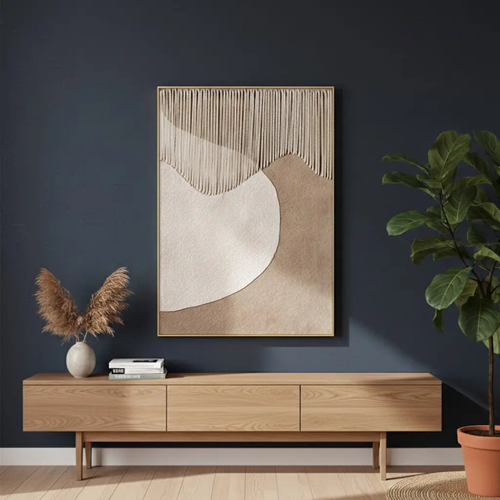 Beige & Brown Abstract #BBM15 ArtiQuo