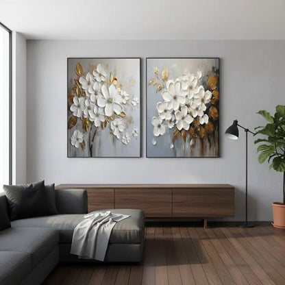Flower And Tree Painting Set of 2 #P164 ArtiQuo