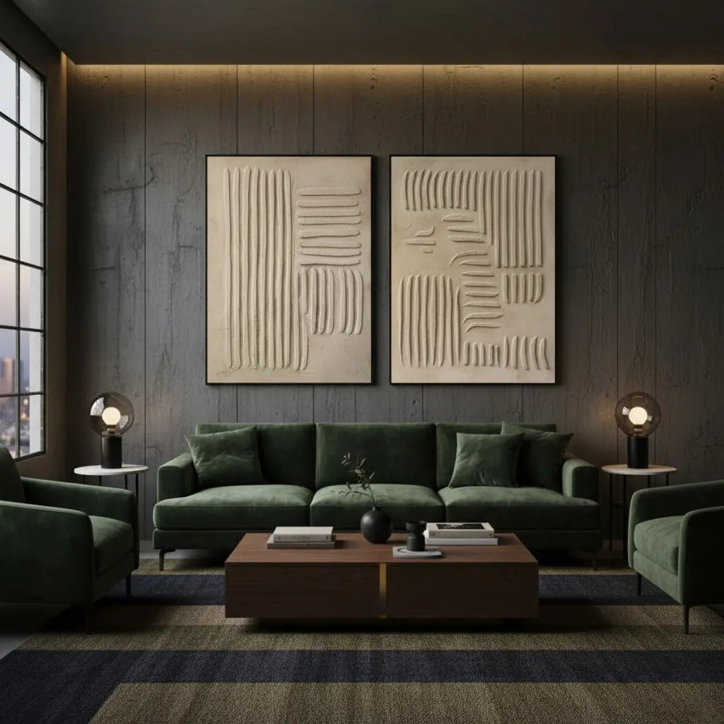 Abstract Tranquility Set of 2 #P165 ArtiQuo