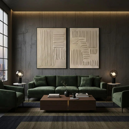 Abstract Tranquility Set of 2 #P165 ArtiQuo