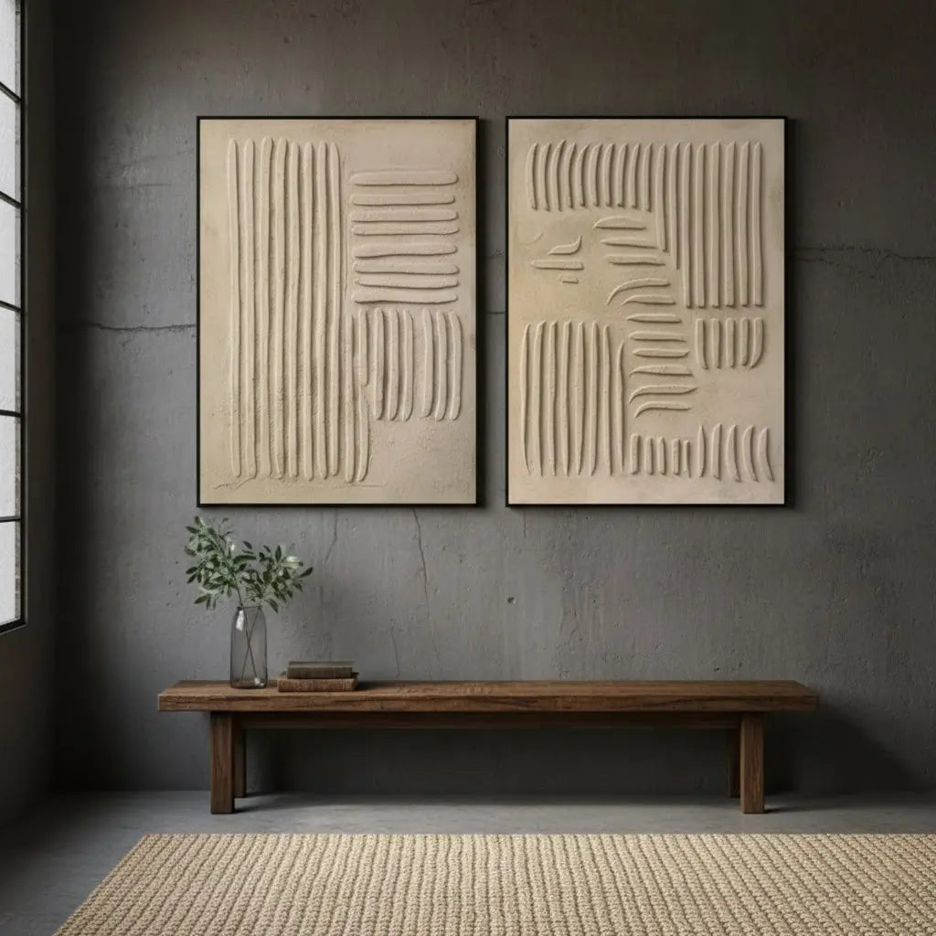 Abstract Tranquility Set of 2 #P165 ArtiQuo