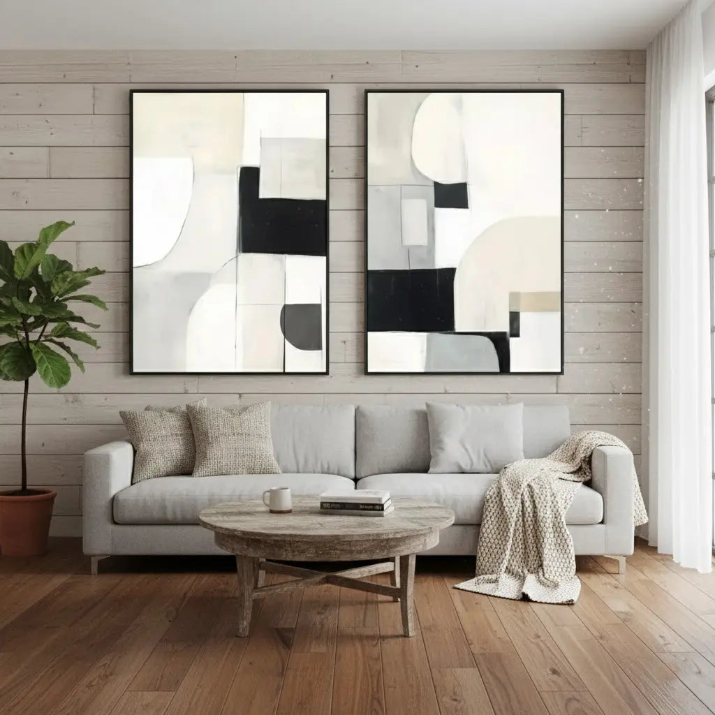 Abstract Painting Set of 2 #PB168 ArtiQuo