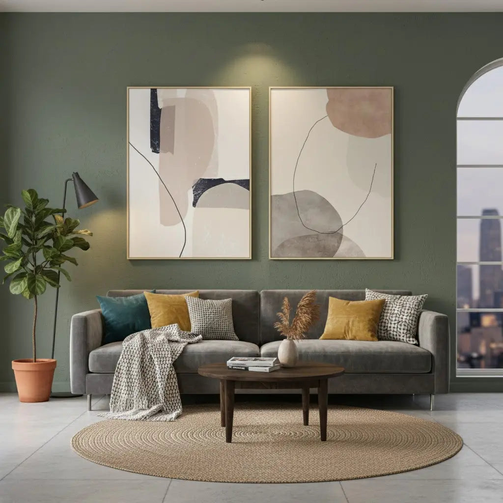 Abstract Painting Set of 2 #PB171 ArtiQuo