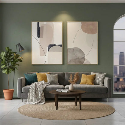 Abstract Painting Set of 2 #PB171 ArtiQuo