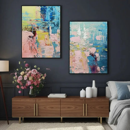 Abstract Painting Set of 2 #PB173 ArtiQuo