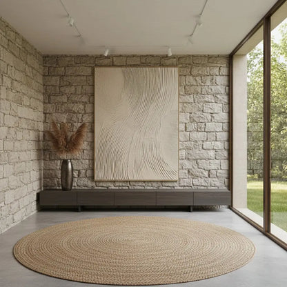 Beige & Brown Abstract #BBM17 ArtiQuo