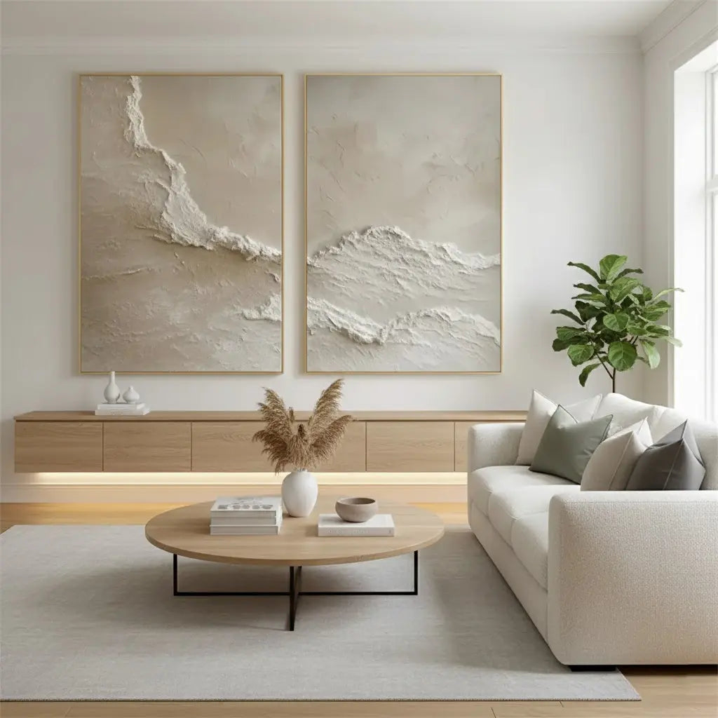 Ocean And Sky Painting Set of 2 #BBM18 ArtiQuo