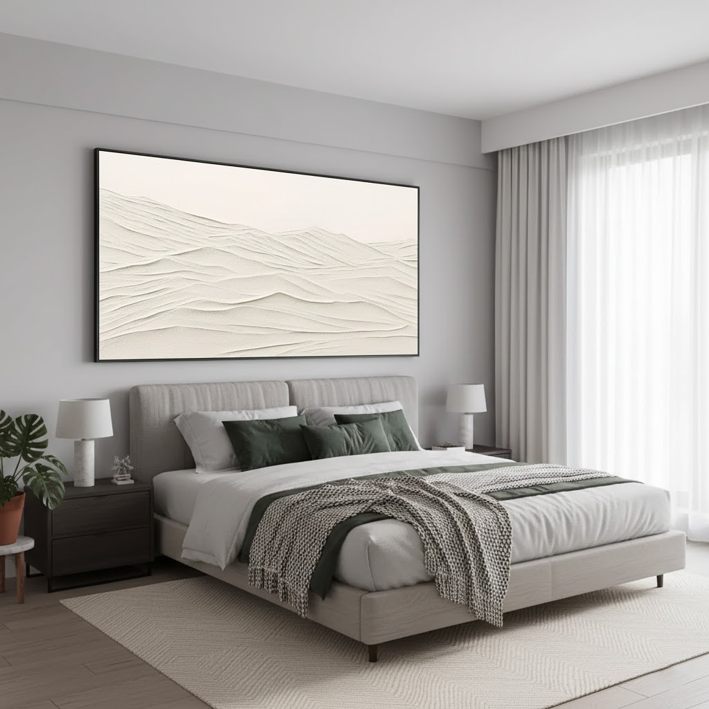 Plaster Art Minimalist Textured Painting #P197 ArtiQuo