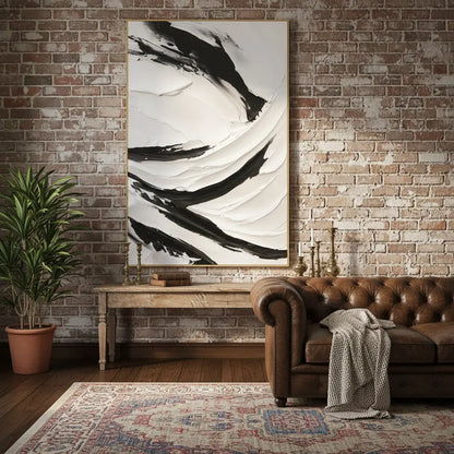 Plaster Art Minimalist Textured Painting #P199 ArtiQuo