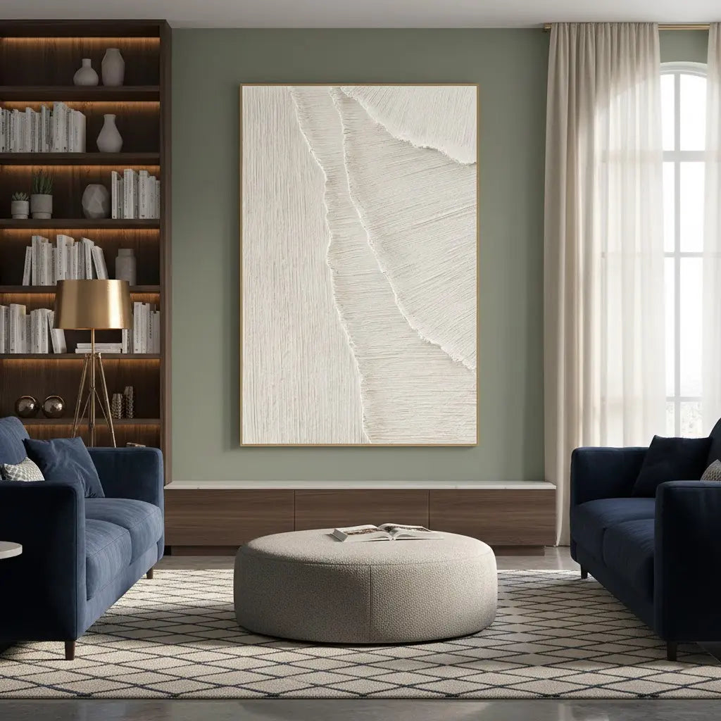Plaster Art Minimalist Textured Painting #P200 ArtiQuo