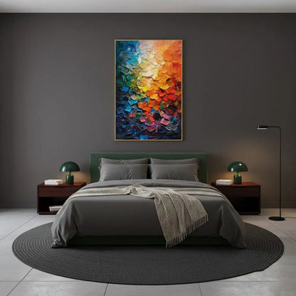 Colorful Abstract Textured Wall Art #P201 ArtiQuo