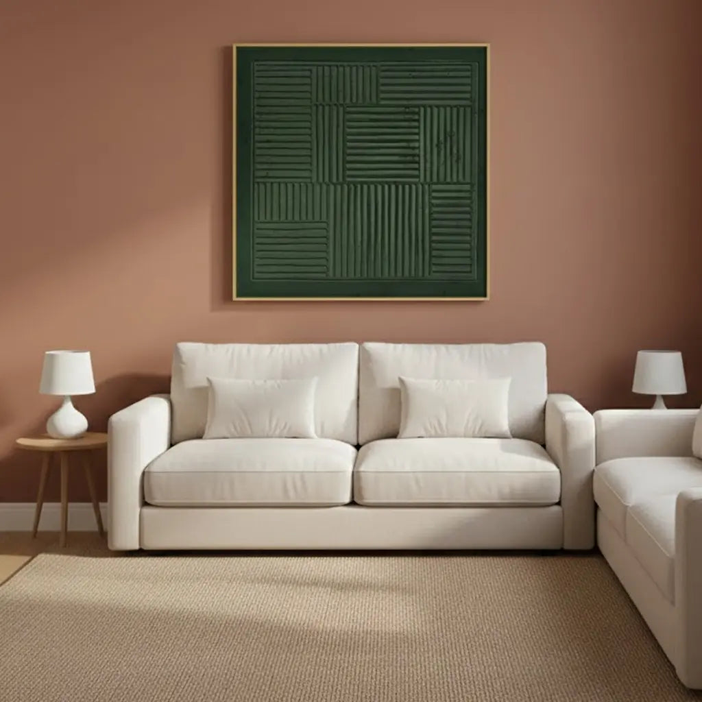 Beige & Brown Abstract #PB204 ArtiQuo