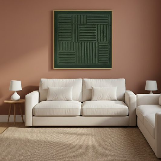 Beige & Brown Abstract #PB204 ArtiQuo