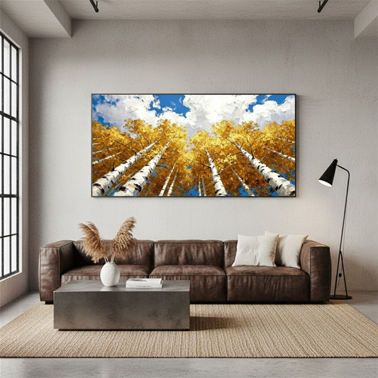 Colorful Flower & Tree Abstract Texture Canvas Art #P205 ArtiQuo