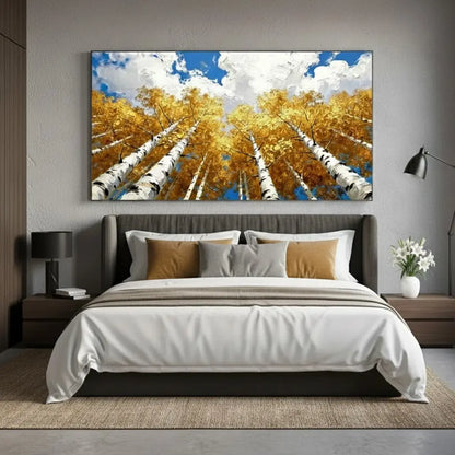 Colorful Flower & Tree Abstract Texture Canvas Art #P205 ArtiQuo