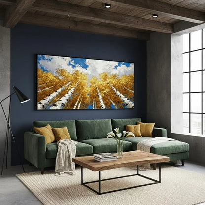 Colorful Flower & Tree Abstract Texture Canvas Art #P205 ArtiQuo