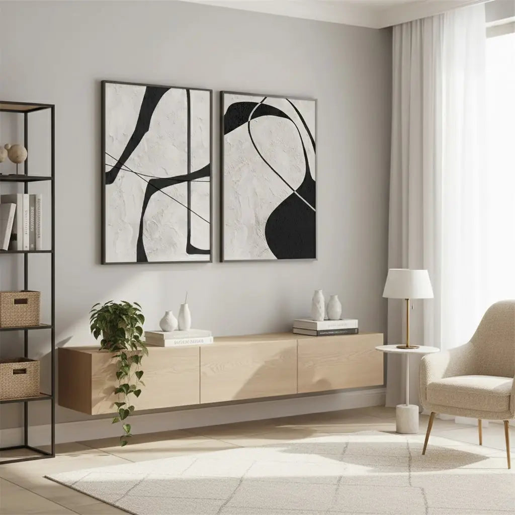 Abstract Tranquility Set of 2 #PB209 ArtiQuo