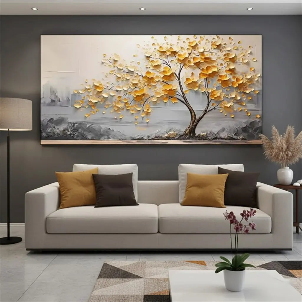 Flower And Tree Painting #P20 ArtiQuo