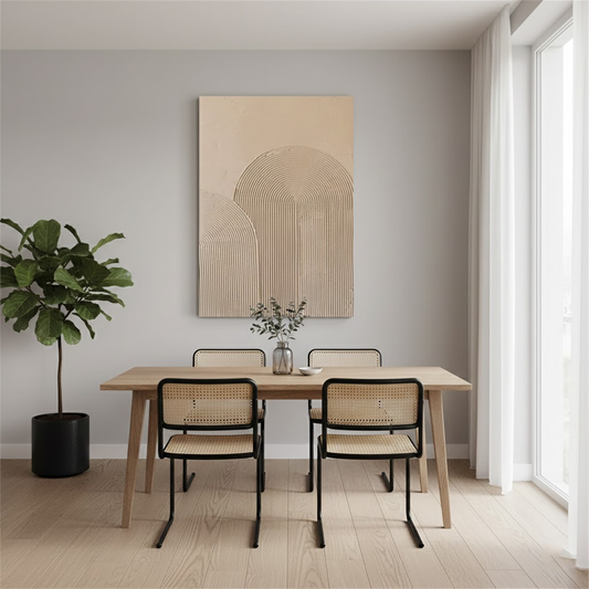 Beige & Brown Abstract #PB212 ArtiQuo