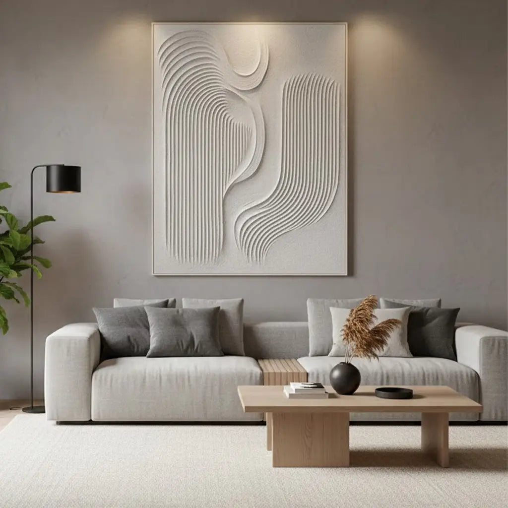 Beige & Brown Abstract #PB213 ArtiQuo