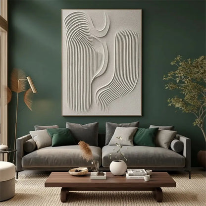Beige & Brown Abstract #PB213 ArtiQuo