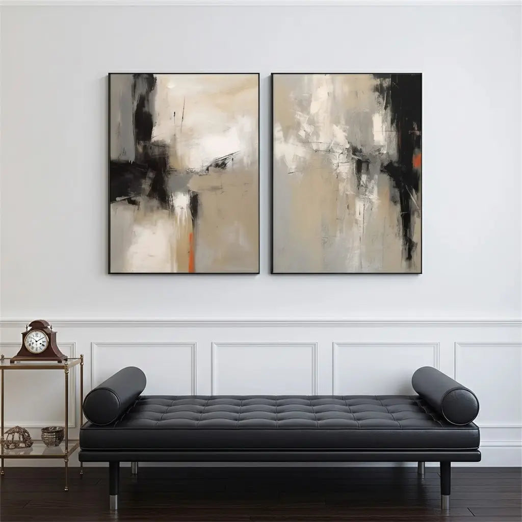 Abstract Painting Set of 2 #PB217 ArtiQuo