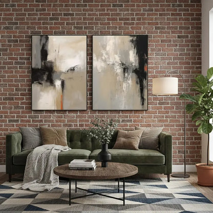 Abstract Painting Set of 2 #PB217 ArtiQuo