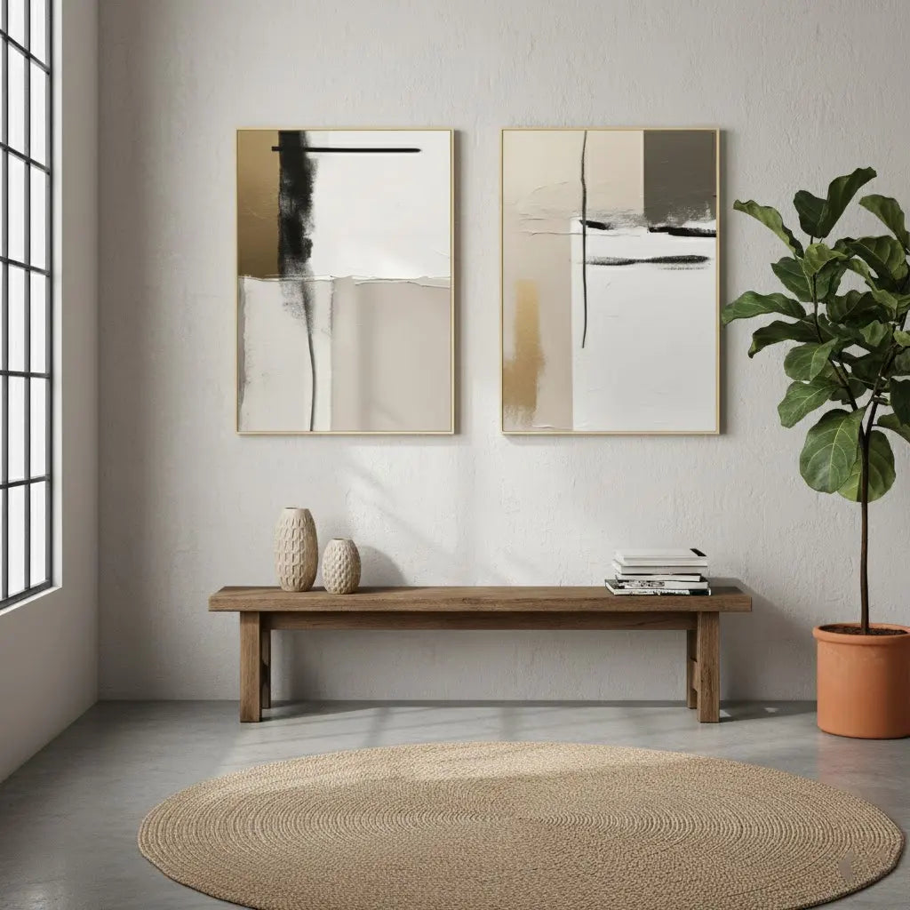 Abstract Painting Set of 2 #PB218 ArtiQuo