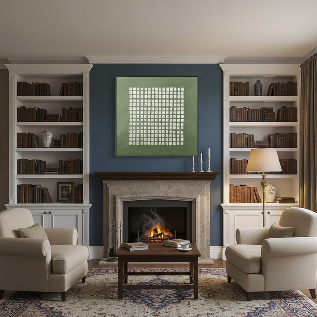 Blue & Green Abstract #PB222 ArtiQuo