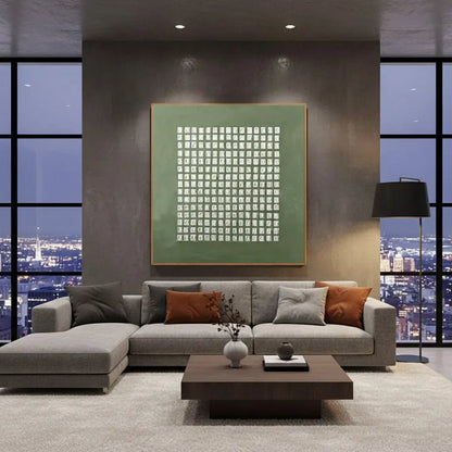 Blue & Green Abstract #PB222 ArtiQuo