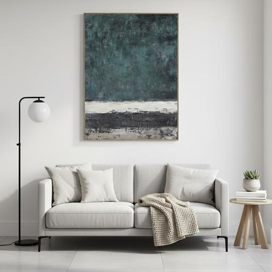 Beige & Brown Abstract #PB223 ArtiQuo