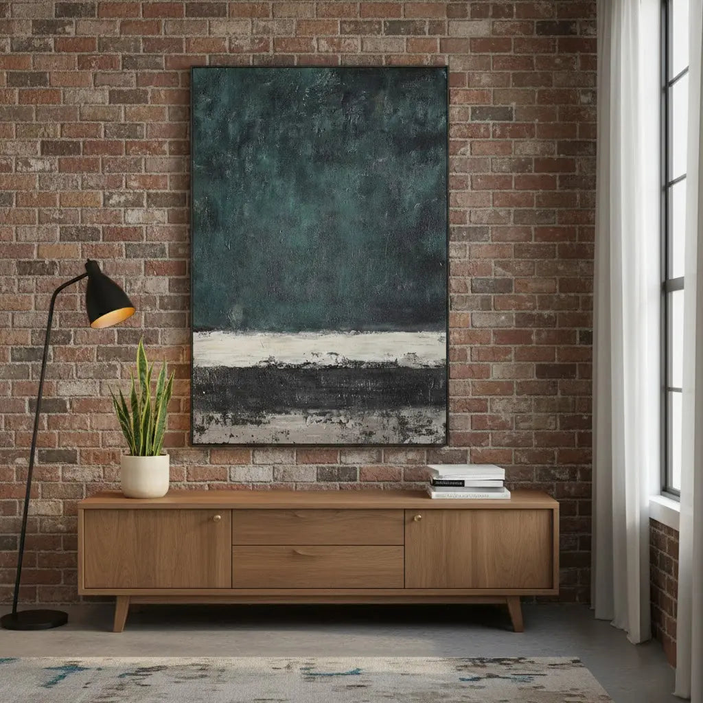 Beige & Brown Abstract #PB223 ArtiQuo