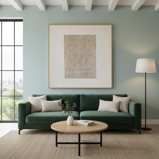 Beige & Brown Abstract #PB224 ArtiQuo