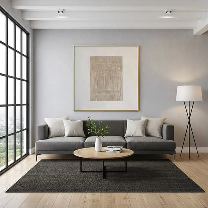 Beige & Brown Abstract #PB224 ArtiQuo