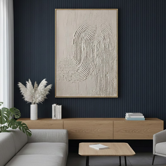 Beige & Brown Abstract #PB226 ArtiQuo