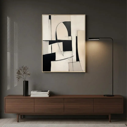 Beige & Brown Abstract #PB228 ArtiQuo