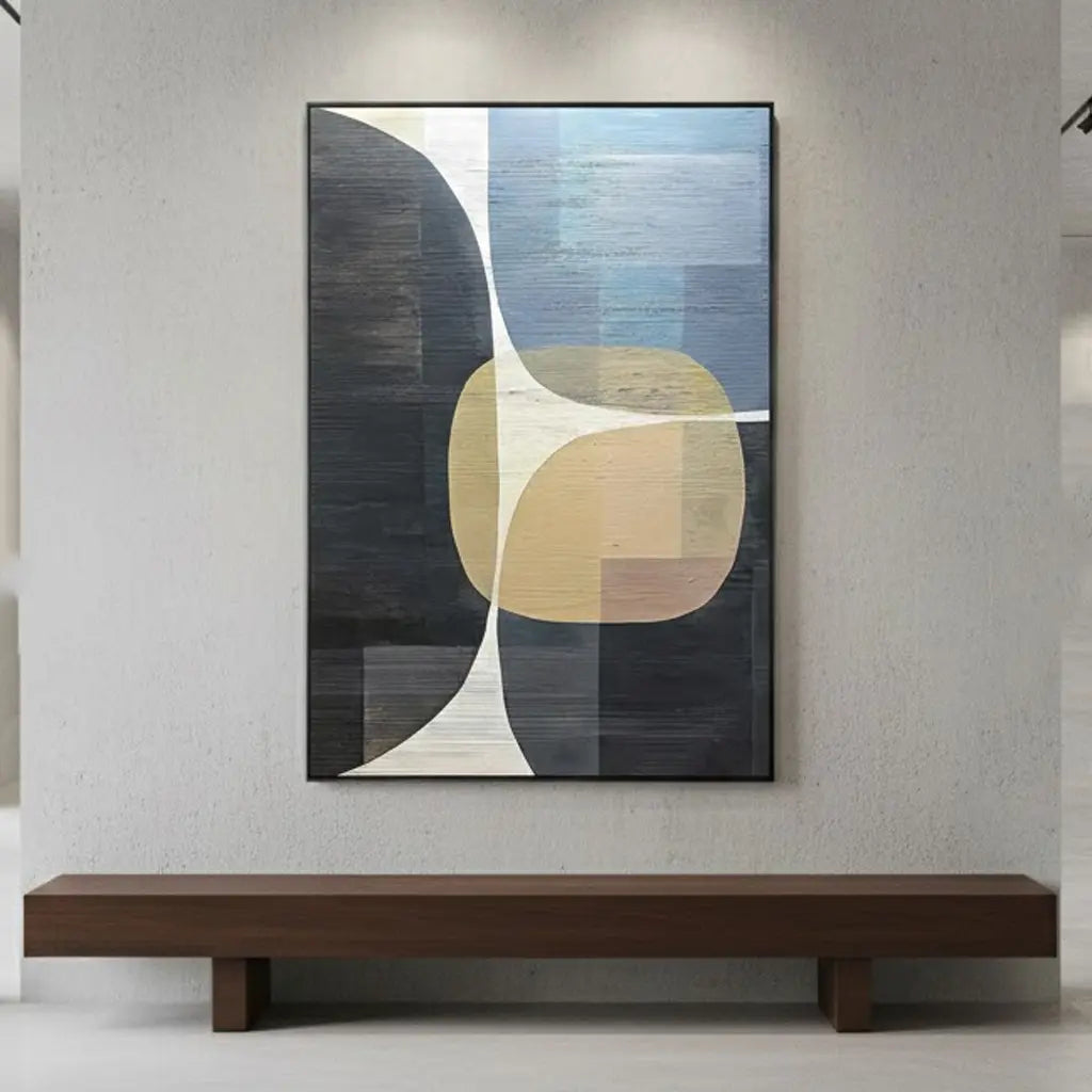 Beige & Brown Abstract #PB230 ArtiQuo