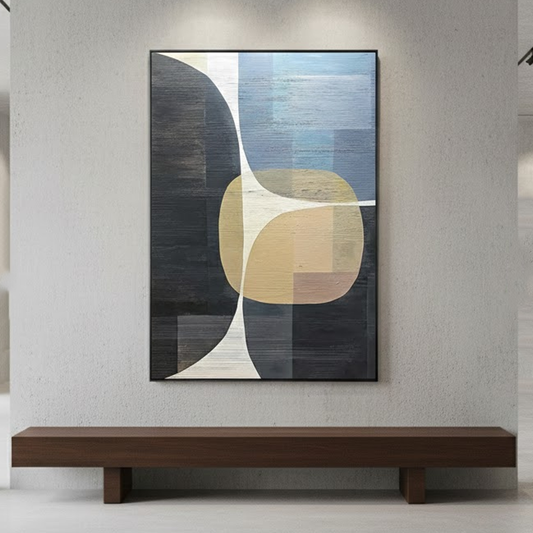 Beige & Brown Abstract #PB230 ArtiQuo