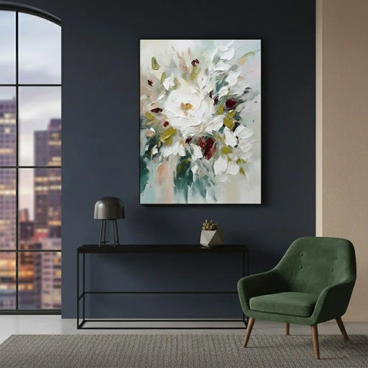 Flower And Tree Abstract Texture Canvas Art #P241 ArtiQuo